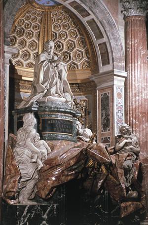 Primary view of Tomb of Pope Alexander VII Chigi (r.1655-67)