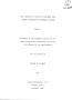 Thesis or Dissertation: The Vitamin B-6 Status of Patients with Chronic Obstructive Pulmonary…