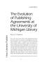 Book Chapter: The Evolution of Publishing Agreements at the University of Michigan …