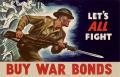 Primary view of Let's all fight : buy war bonds.