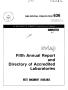 Report: Annual Report and Directory of Accredited Laboratories: 1981