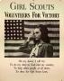 Poster: Girl Scouts : volunteers for victory.