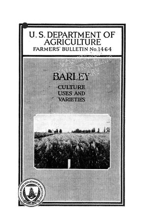 Primary view of Barley : culture, uses, and varieties.
