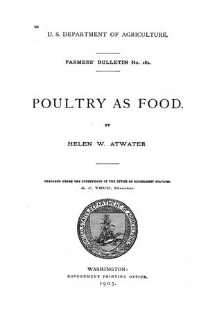Primary view of Poultry as Food.
