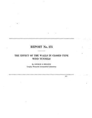 Primary view of The effect of the walls in closed type wind tunnels