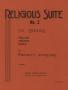 Musical Score/Notation: Religious Suite No. 3 for Organ