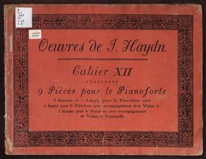 Primary view of Oeuvres de J. Haydn, Cahier XII contenant 9 Pièces pour le Pianoforte