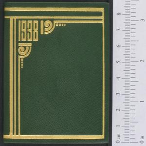 Primary view of object titled '[Calendar for 1938]'.