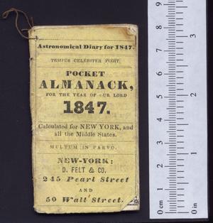 Primary view of Pocket almanack, for the year of our Lord 1847