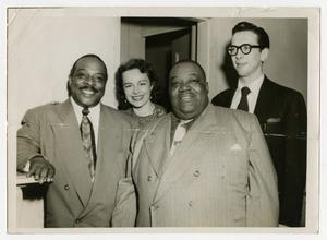 Primary view of object titled 'Count Basie with Willis Conover, others'.