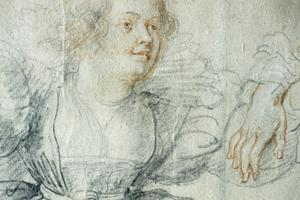 Primary view of Lady Sitting: Study for Garden of Love