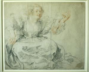 Primary view of Lady Sitting: Study for Garden of Love