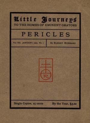 Primary view of object titled 'Little Journeys, Volume 7, Number 1, Pericles'.