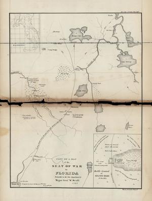 Primary view of Copy of a Map of the Seat of War in Florida