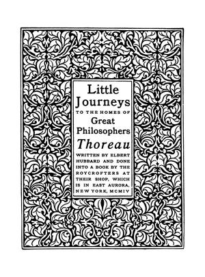 Little Journeys, Thoreau