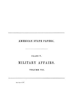 Primary view of American State Papers, Second Session of the Twenty-Fourth Congress, First and Second Sessions of the Twenty-Fifth Congress, Volume 7