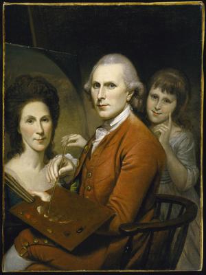 Primary view of Self-Portrait with Angelica and a Portrait of Rachel