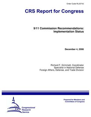 Primary view of object titled '9/11 Commission Recommendations: Implementation Status'.