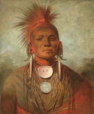 Primary view of See-non-ty-a, an Iowa Medicine Man