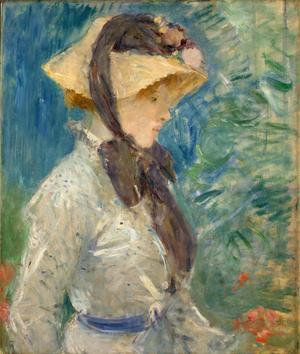 Primary view of Youn Woman with a Straw Hat
