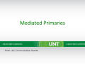 Presentation: Mediated Primaries