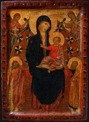 Primary view of Madonna and Child with Saint John the Baptist and Saint Peter