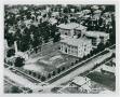 Photograph: [Aerial photograph of the campus with the Power Plant, Library, the S…