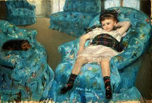 Primary view of Little Girl in a Blue Armchair