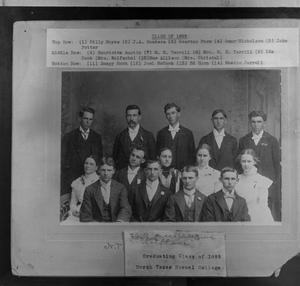 Primary view of [1899 North Texas Normal College Graduating class]