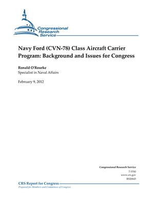 Primary view of Navy Ford (CVN-78) Class Aircraft Carrier Program: Background and Issues for Congress