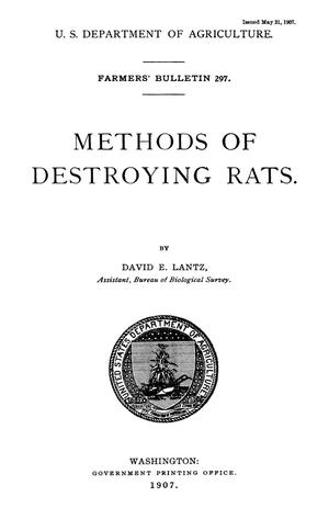 Primary view of Methods of Destroying Rats