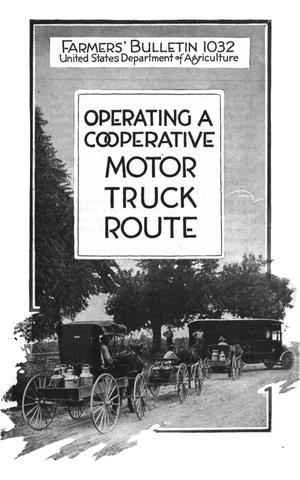 Primary view of Operating a Cooperative Motor Truck Route
