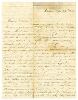 Primary view of [Letter from Maud C. Fentress to David Fentress, April 29, 1860]