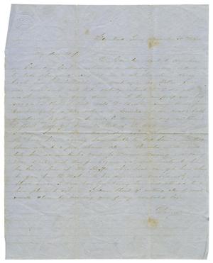 Primary view of [Letter from David Fentress to his wife Clara, December 30, 1864]