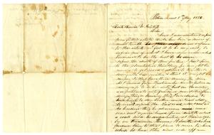Primary view of [Letter from W.H. Wood to David W. Fentress, May  5, 1856]