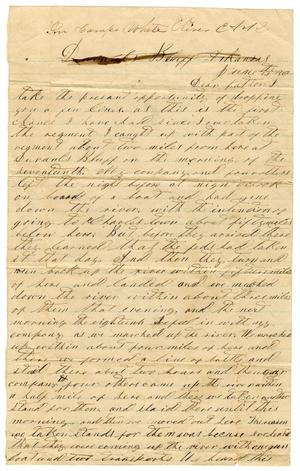 Primary view of [Letter from David S. Kennard to his father A. D. Kennard,Jr, June 21, 1862]