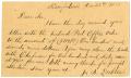 Postcard: [Postcard from J. A. Peebles to A. D. Kennard, December 28, 1877]