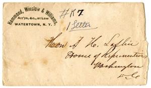 Primary view of [Envelope, June 26, 1868]