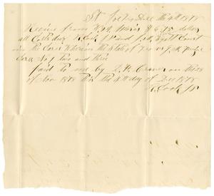 Primary view of [Receipt from R Cook, to W.A. Morris, December 4, 1878]