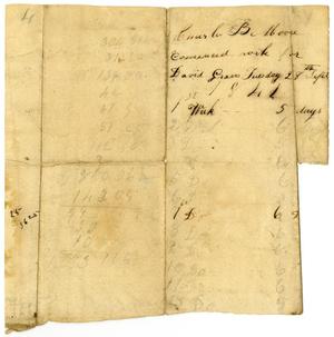 Primary view of [Receipt from Charles B. Moore to David Graves, September 28, 1841]