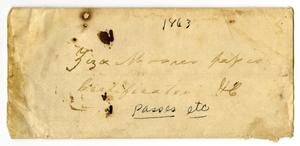 Primary view of [Empty envelope, 1863]