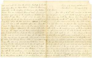 Primary view of [Letter from Travis Winham, February 16, 1875]