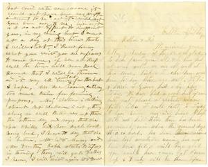Primary view of [Letter from William Dodd to his Mother and Sister, April 29, 1877]