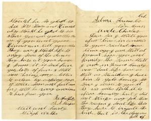 Primary view of [Letter from Sam E. Wanford to Charles B. Moore, November 29, 1883]