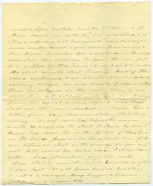 Primary view of [Letter from Charles B. Moore to Henry Moore, November 3,1885]