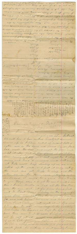 Primary view of [Letter from Laura Jernigan to Charles Moore, February 2, 1888]