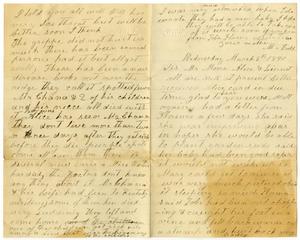 Primary view of [Letter from Matilda Dodd to Mr. Moore, Sis, Alice and Linnet, March 5, 1890]