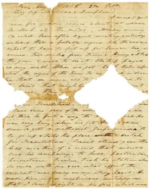 Primary view of [Letter from Charles B. Moore to Elizabeth Moore, Matilda Dodd, and Josephus Moore, August 1858]