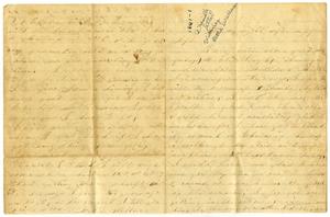 Primary view of [Letter from Bettie Wallace to Elvira Moore, 1861]