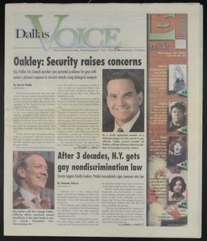 Primary view of object titled 'Dallas Voice (Dallas, Tex.), Vol. 19, No. 34, Ed. 1 Friday, December 20, 2002'.